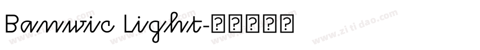 Banwic Light字体转换